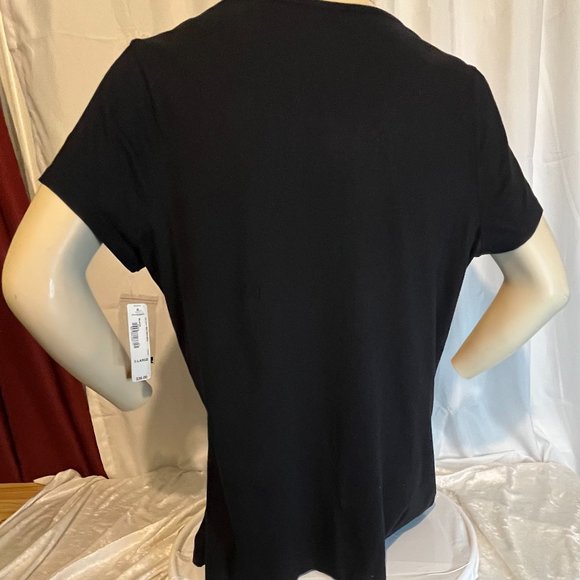 A.N.A EMBLISHED BLACK TSHIRT NWT SIZE XL - Picture 2 of 5